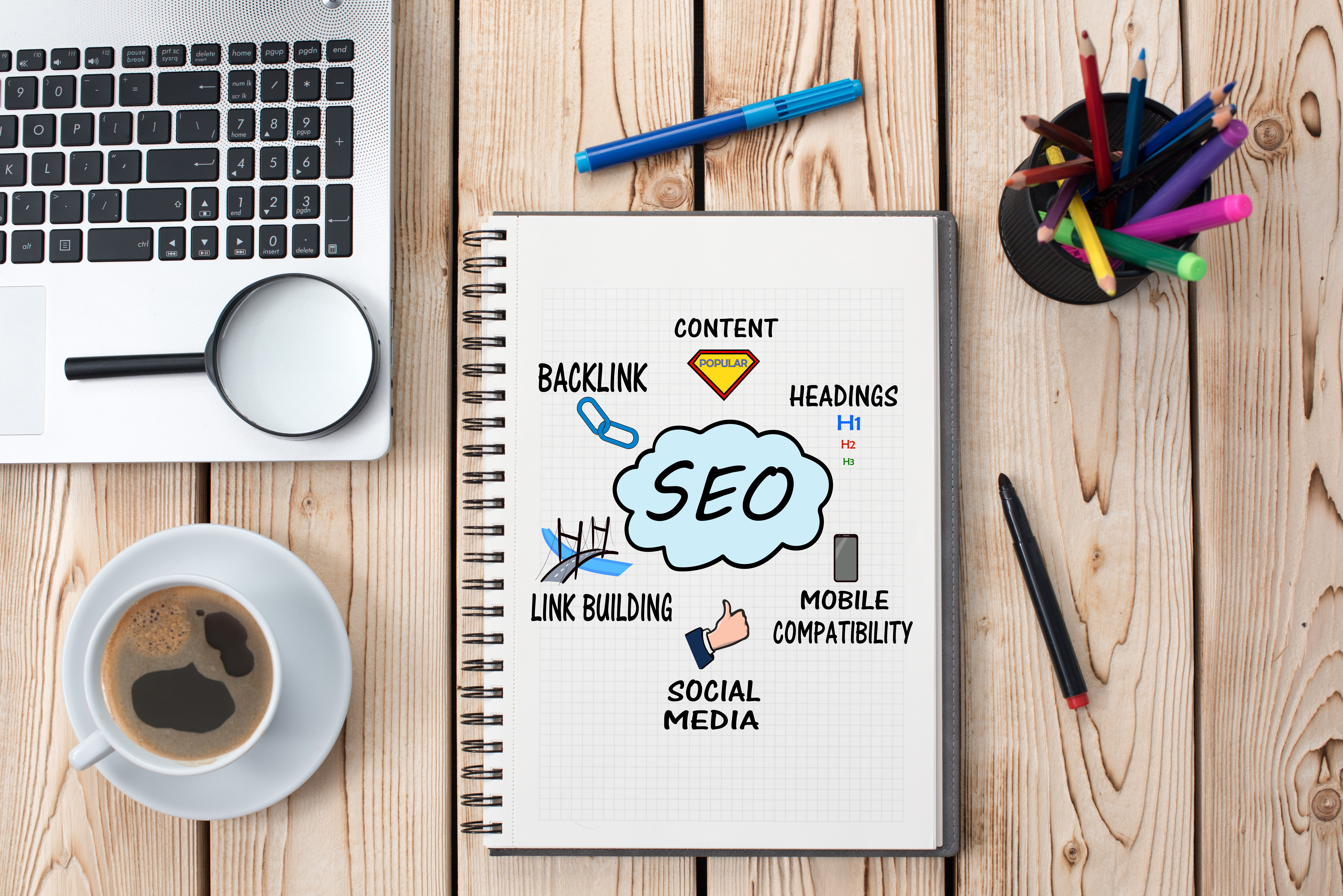 Page containing avenues of search engine optimization